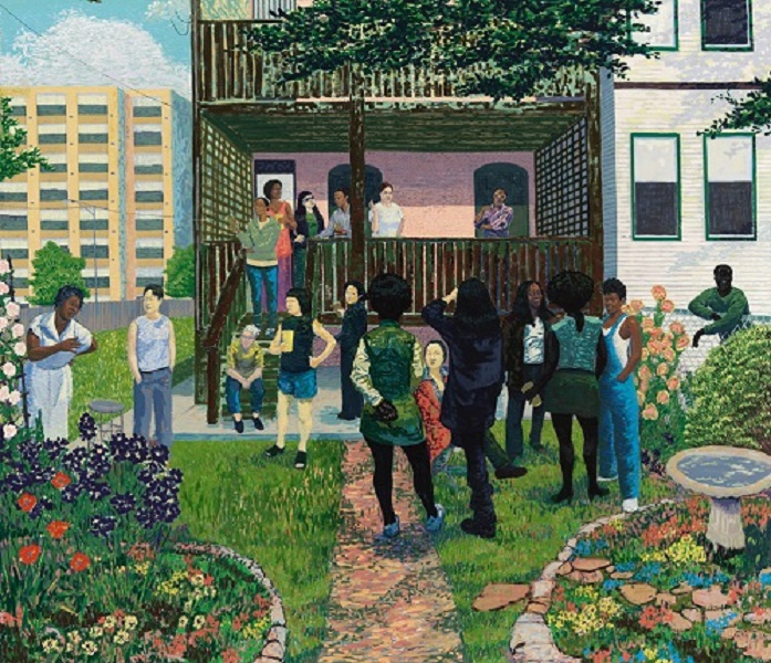 Kerry James Marshall Garden Party painting