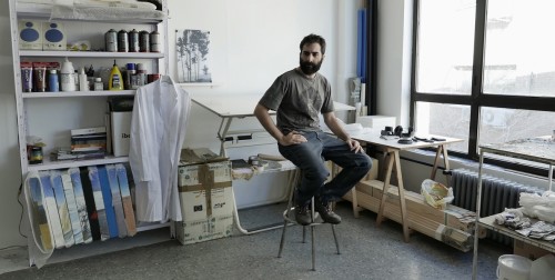 Julio Sarramián en su estudio
