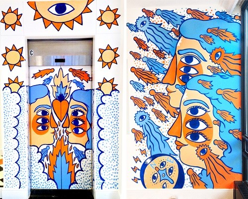 Ricardo Cavolo -  Mural for 1ELEVEN. Ottawa (Canada).