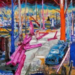 Abraham Lacalle, Gordini, 2016, óleo sobre lienzo, 200 x 200cm