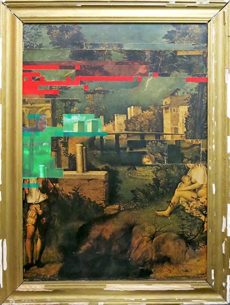 Julio Fallarán "Tempestad de giorgione glitch"