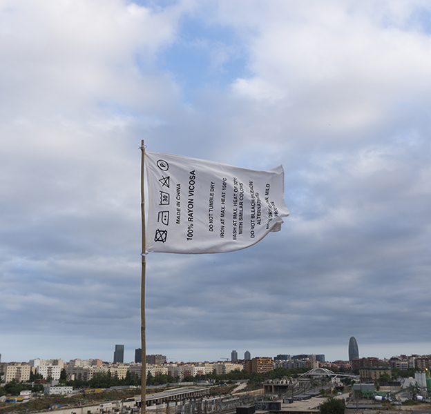 Ampparito bandera etiqueta cielo