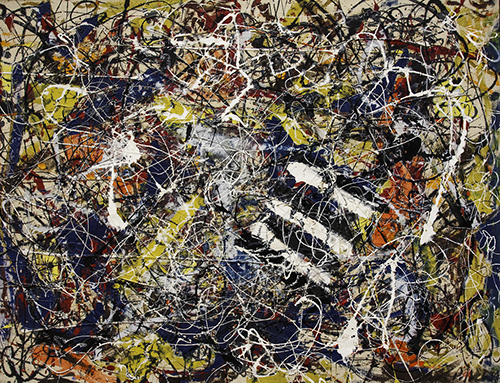 Number 17A, de Jackson Pollock
Este óleo sobre lienzo, realizado en 1948, fue puesto a la venta por la fundación David Geffen a un precio de 200 millones de dólares y adquirida por el inversor Kenneth Griffin que la cedió al Instituto de Arte de Chicago en 2015.