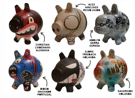 varios cerditos customizados PIGGY BANK PAC