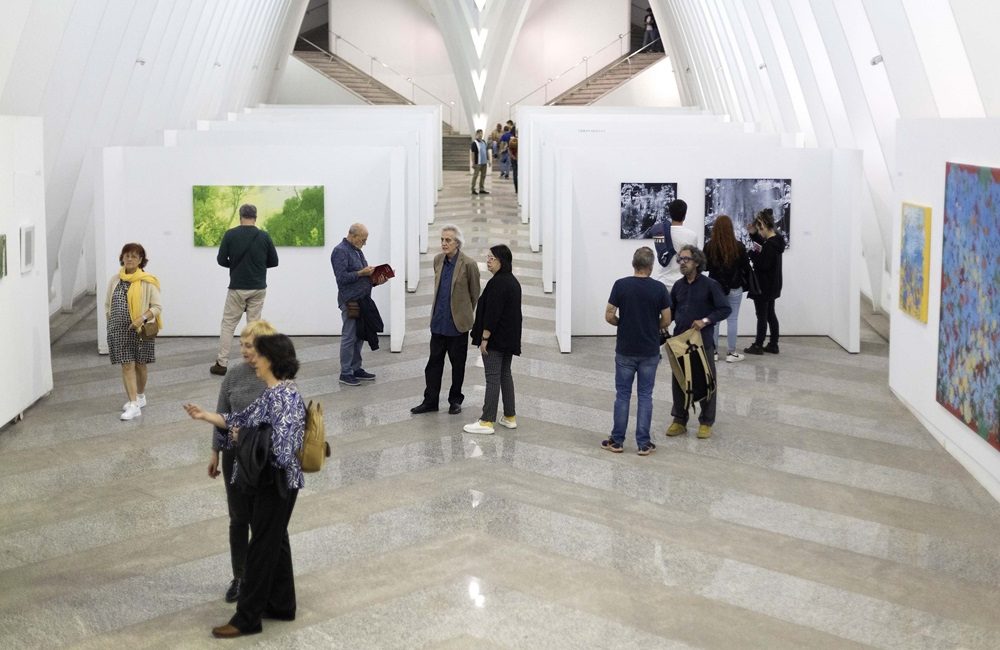 Crits del Mur. Artistes urbans en la sala en la Llotja de Sant Jordi en Alcoy, Alicante.